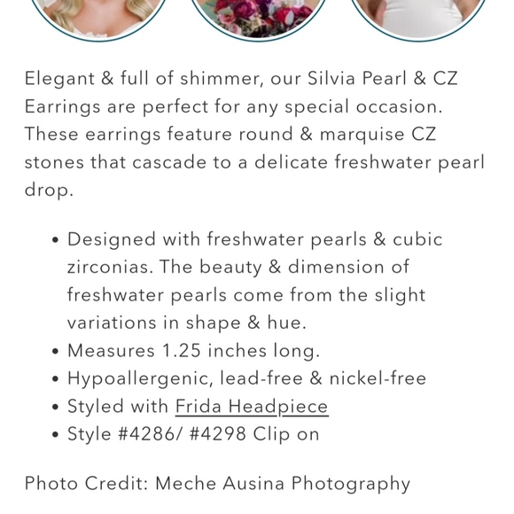 Dareth Colburn earrings freshwater pearl - Picture 2 of 5